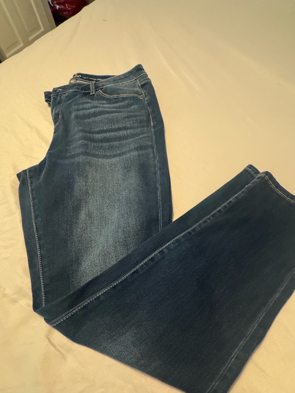 SOHO Jeans NY&Co High Waist Skinny - Women’s 10 Petite - Dark Wash. Like NEW - Picture 2 of 7